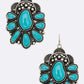 Squash Blossom Western Enamel Earrings