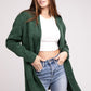 Hooded Open Front Sweater Cardigan