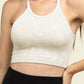 Washed Ribbed Seamless Cropped Cami Top