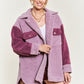 Colorblock sherpa jacket