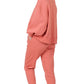 Balloon Sleeve Sweatshirt & Sweatpants Set