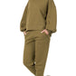 Balloon Sleeve Sweatshirt & Sweatpants Set