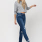 High Rise Distressed Clean Cut Crop Skinny