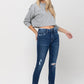 High Rise Distressed Clean Cut Crop Skinny