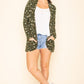 Floral Ribbed Slouch Cardigan