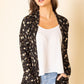 Floral Ribbed Slouch Cardigan