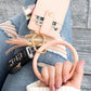 Key Ring Wallet Bracelet ID Zip Up