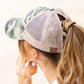 CC Camo Criss-Cross Ponytail Caps