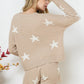 Soft Long Sleeve Star Print Top and Short Set