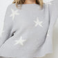 Soft Long Sleeve Star Print Top and Short Set