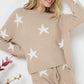 Soft Long Sleeve Star Print Top and Short Set