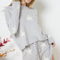 Soft Long Sleeve Star Print Top and Short Set