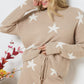 Soft Long Sleeve Star Print Top and Short Set