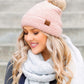 CC Ultra Soft Fur Pom Beanie