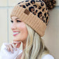 CC Leopard Pom Beanie