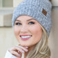 CC Cozy Marled Pom Beanie