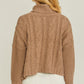 Turtle Neck Cable Knit Sweater