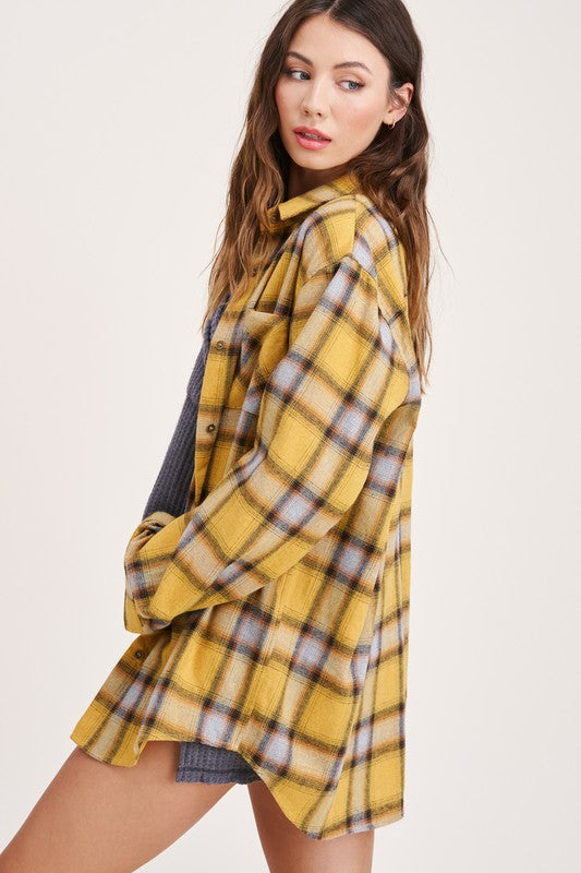 Shania Plaid Button Down