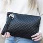 Quilted Wristlet Clutch