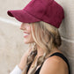 Suede Boyfriend Ball Cap Hat