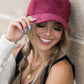 Suede Boyfriend Ball Cap Hat