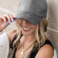 Suede Boyfriend Ball Cap Hat