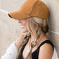 Suede Boyfriend Ball Cap Hat