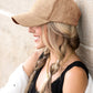 Suede Boyfriend Ball Cap Hat