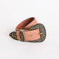 Suede Antique Gold Western Buckle Belt