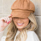 Suede Newsboy Cap