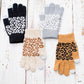 Leopard Stretch Touch Gloves