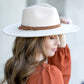 Wide Brim Panama Fedora Hat