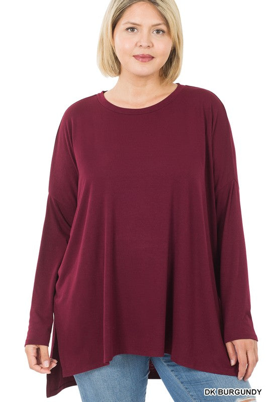 Charlotte Plus Dolman Long Sleeve Top