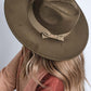 WIDE BRIM RIBBON FEDROA HAT