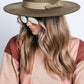 WIDE BRIM RIBBON FEDROA HAT