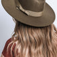 WIDE BRIM RIBBON FEDROA HAT