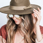 WIDE BRIM RIBBON FEDROA HAT