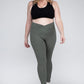 Plus Size V Waist Full Length Leggings