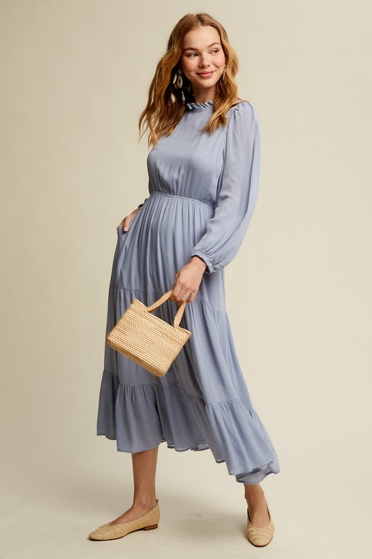 Autumn Maxi Woven Dress