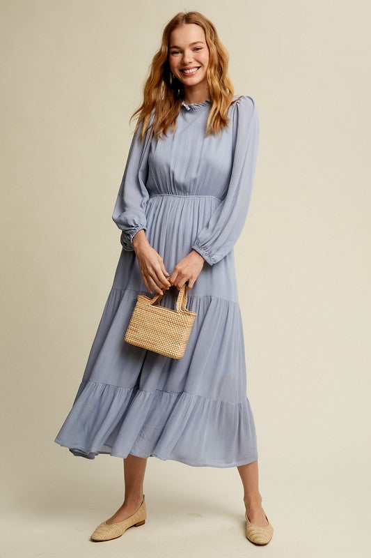 Autumn Maxi Woven Dress