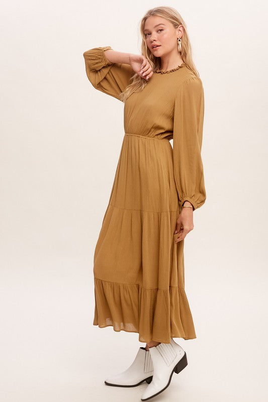 Autumn Maxi Woven Dress