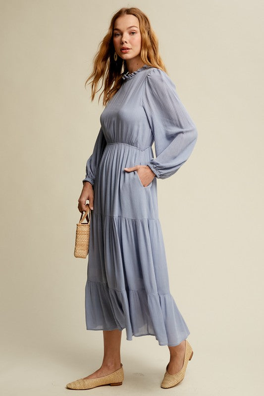 Autumn Maxi Woven Dress