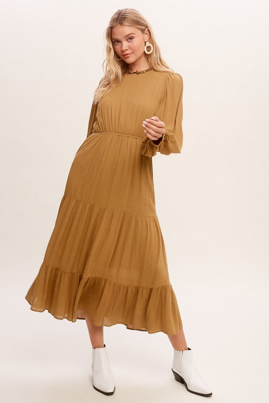 Autumn Maxi Woven Dress