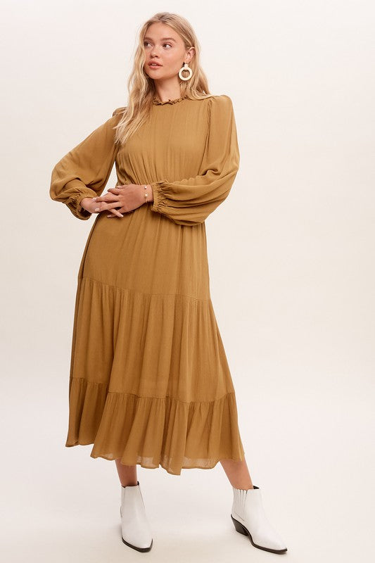 Autumn Maxi Woven Dress