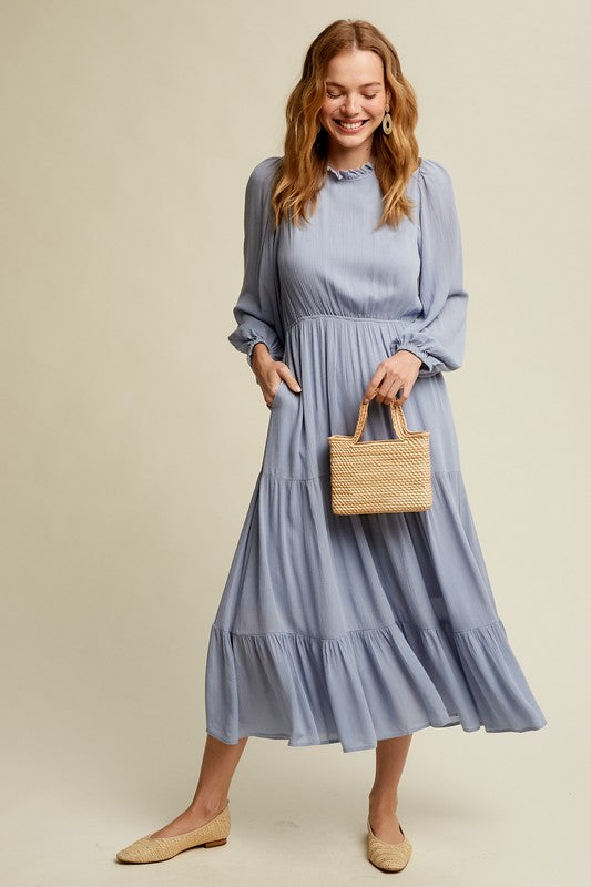 Autumn Maxi Woven Dress