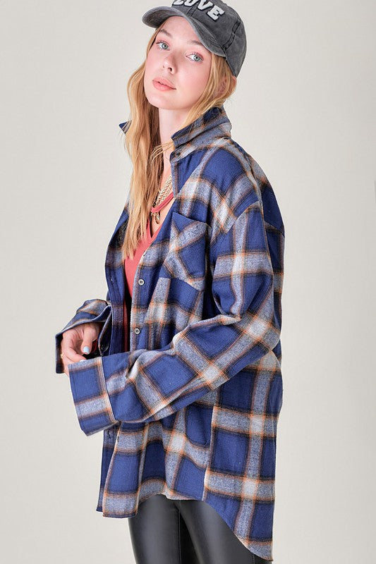 Shania Plaid Button Down