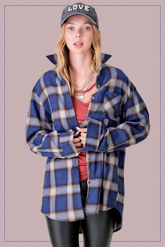 Shania Plaid Button Down