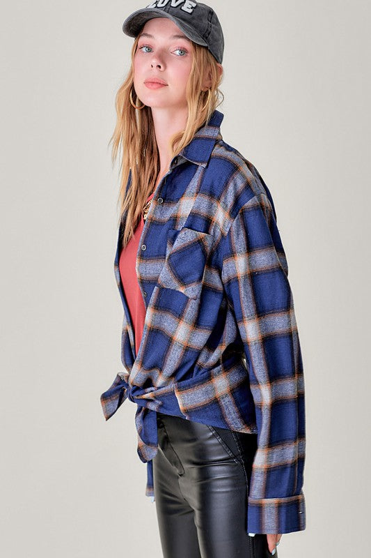 Shania Plaid Button Down