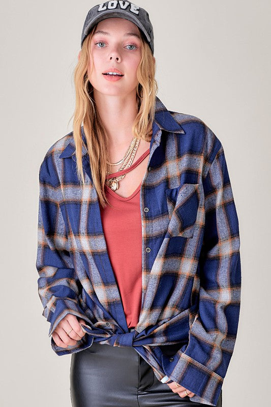 Shania Plaid Button Down