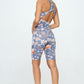 Flowers print activewear set